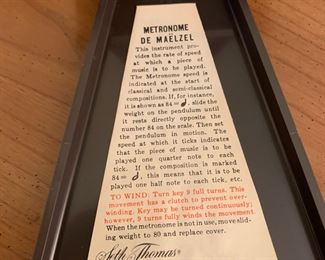 #54 Seth Thomas Metronome $25.00