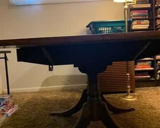 #55 Drop Leaf (spring loaded leaf) Table w/1 drawer - 24-64x40x29 $75.00