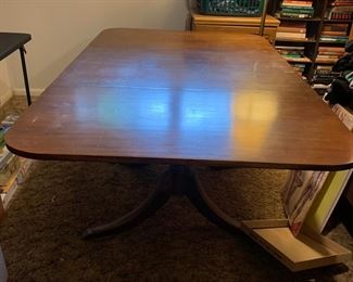 #55 Drop Leaf (spring loaded leaf) Table w/1 drawer - 24-64x40x29 $75.00