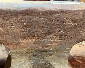 #74 Blacksmith's Anvil - Very Old - made in Atlanta GA - 20Wx8T $200.00