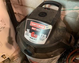 #82 Craftsman 16 Gal wet/dry Vac $40.00