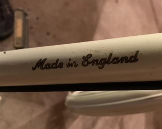 #110 Raleigh White Vintage Girls Bike - 26" - Made in England (as is) $50.00