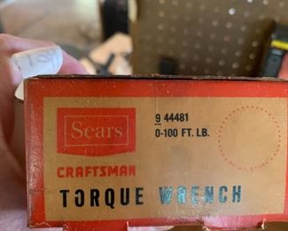 #133 Craftsman Torque Wrench $25.00