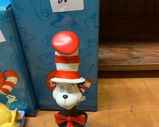 #139 Ceramic Cat in the Hat Statue - Hallmark - 7" Tall $20.00