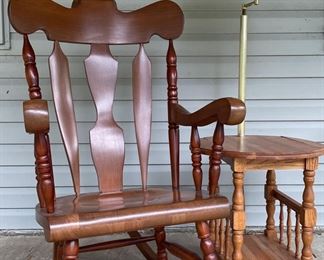 Rocker and lamp table 