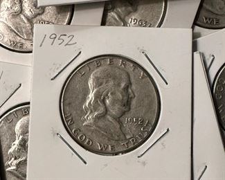 Franklin SILVER Half Dollars