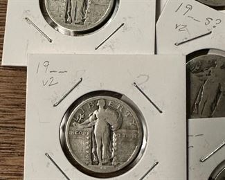 Standing Liberty SILVER Quarters