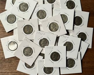 WWII SILVER War Nickels