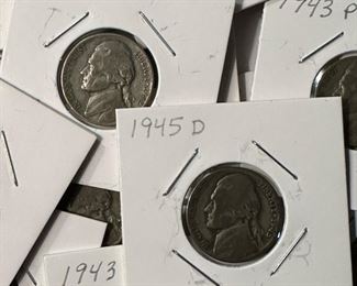 WWII SILVER War Nickels