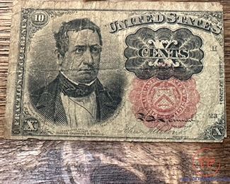 1874 10 Cent Fractional Currency