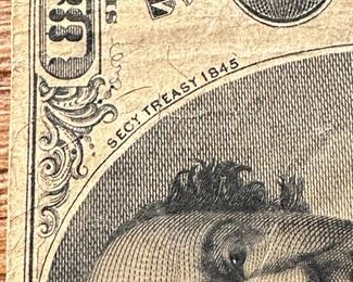 1845 25 Cent Fractional Currency