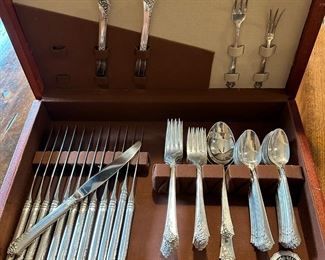 Damask Rose by Oneida Sterling SILVER Flatware Set