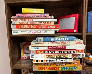 Vintage Gameboard and Toys