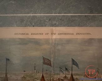 1876 Hand Colored "Historical Register of the Centennial Exposition" from FRANK LESLIE'S Illustrated Newspaper