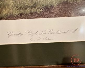 Signed Limited Edition Print "Grandpa Lloyd's Air-Conditioned A" by NEAL R ANDERSON