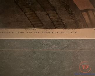 1876 Hand Colored "Historical Register of the Centennial Exposition" from FRANK LESLIE'S Illustrated Newspaper