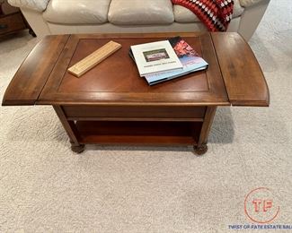 PETERS-REVINGTON Coffee Table with Drop Leaf Sides