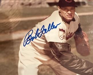 BOB FELLER Signed Photo with COA