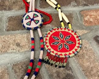 Hand Made Beaded Native American Necklaces