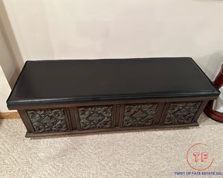 1970's Lane Cedar Chest / Bench with Cushion Top