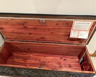 1970's Lane Cedar Chest / Bench with Cushion Top