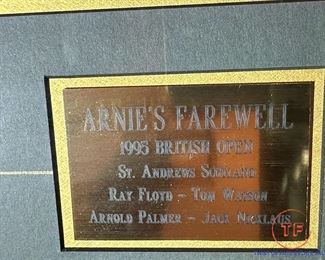 Ben Hogan Golf Print with Plaque