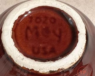 1970's McCoy Brown Dripware Dinnerware