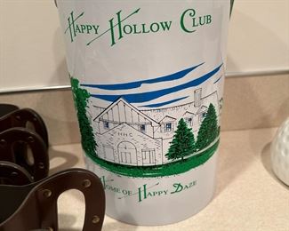 Vintage HAPPY HOLLOW CLUB Ice Bucket