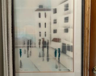 Signed Limited Edition by MEL STAUFFER "Gentle Rain II"