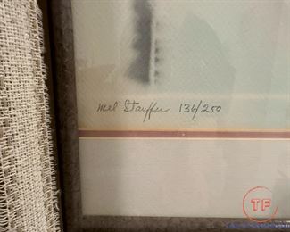 Signed Limited Edition by MEL STAUFFER "Gentle Rain II"