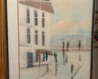 Signed Limited Edition by MEL STAUFFER "Gentle Rain I"