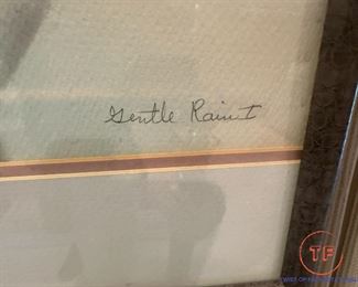 Signed Limited Edition by MEL STAUFFER "Gentle Rain I"