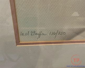 Signed Limited Edition by MEL STAUFFER "Gentle Rain I"