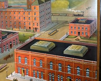 Early 1900's FREMONT BREWING COMPANY Advertising Lithograph on Tin