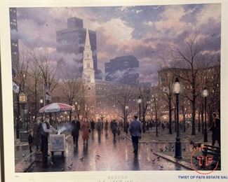 THOMAS KINKADE Signed Special Edition BOSTON "An Evening Stroll Through the Common"  (191/550)