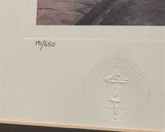 THOMAS KINKADE Signed Special Edition BOSTON "An Evening Stroll Through the Common"  (191/550)