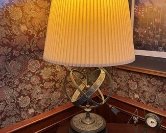 FREDERICK COOPER Astrolabe Zodiac Armillary Table Lamp