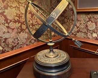 FREDERICK COOPER Astrolabe Zodiac Armillary Table Lamp