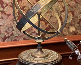 FREDERICK COOPER Astrolabe Zodiac Armillary Table Lamp