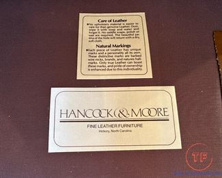 HANCOCK & MOORE Leather Sofa