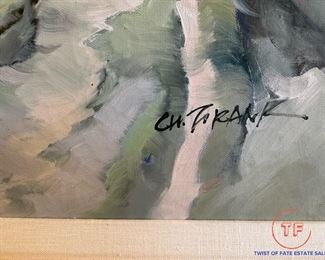 Original Oil on Canvas Signed CH FRANK