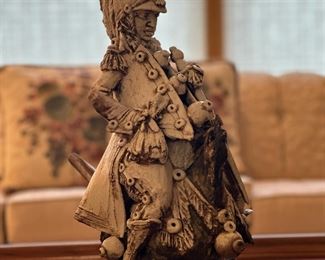 Signed Ceramic Russian Cossack on Horse