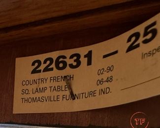 Thomasville Glass Topped Coffee Table