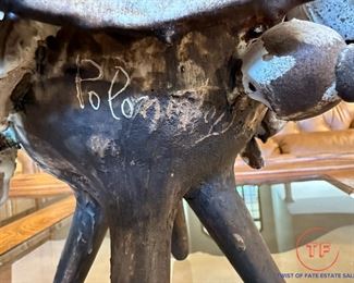 Signed Ceramic Russian Cossack on Horse