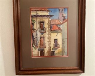 RUTH JOY HOPKINS Original Watercolor (1963)