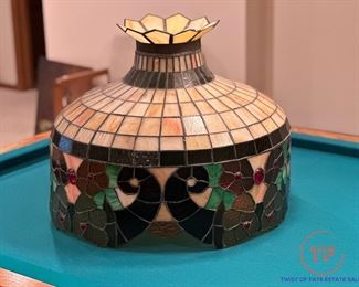 LARGE Stained Glass and Slag Glass Light Shade from MGM Grand Reno