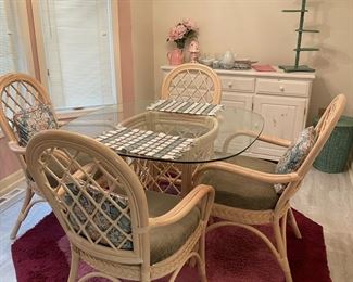 Ratan table and chairs