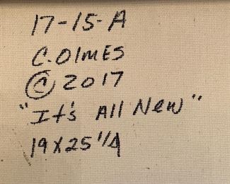 2017 "It's all New" by Cindy Olmes