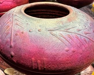 Gorgeous Raku Pottery by Spaulding Taylor, signed.