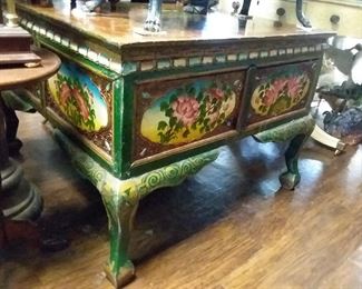 Hand painted Asian table
